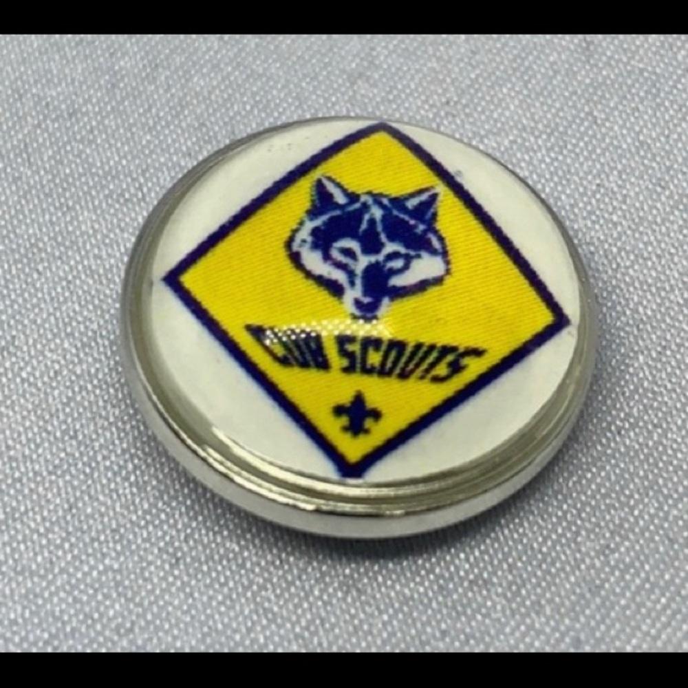 Cub Scout Snap Button Charm